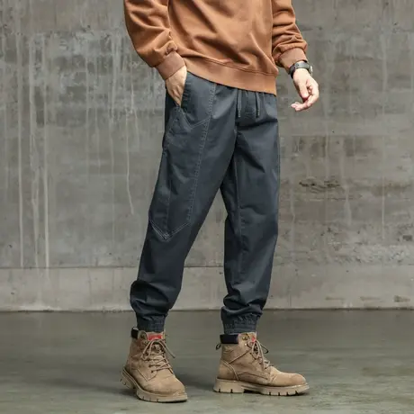 百搭工装裤男宽松舒适束脚工装裤裤子男款潮流休闲男装裤子潮流男商品大图