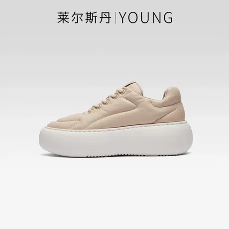 莱尔斯丹2023秋季新款Y系列舒适厚底系带低帮休闲面包女鞋4T58402商品大图