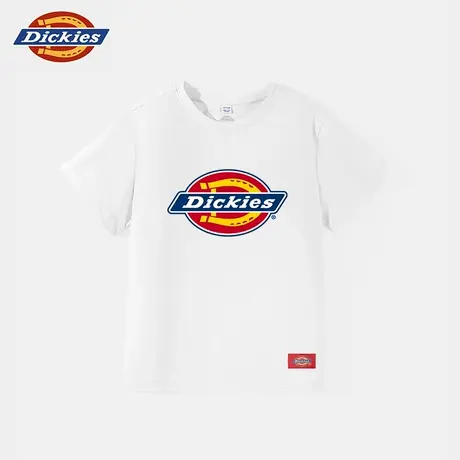 Dickies童装儿童短袖t恤夏季男童白色速干体恤女童夏装潮牌衣服A商品大图