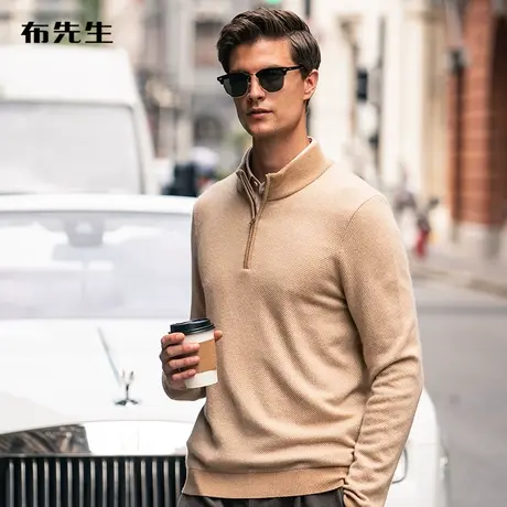 MrBu布先生时尚羊绒T 冬季商务羊绒衫男装 BT11681断码商品大图