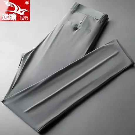 夏天冰丝休闲裤男夏季薄款宽松直筒男士中年爸爸弹力大码裤子男款商品大图