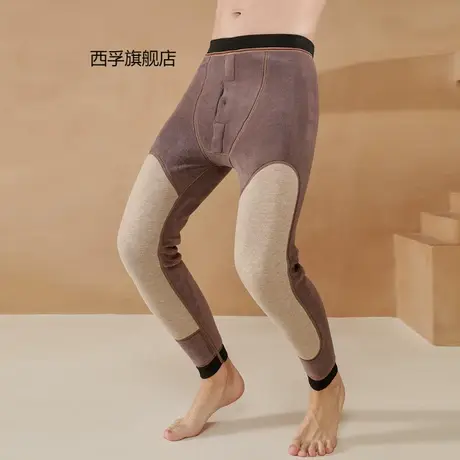 800g特厚羊羔绒男士保暖裤男款护膝护腰东北冬季加绒棉裤加肥加大商品大图