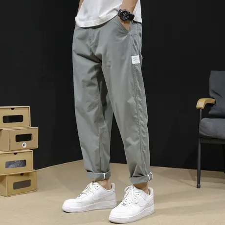九分休闲裤男直筒夏季薄款宽松大码轻薄哈伦男裤2023新款男士裤子商品大图