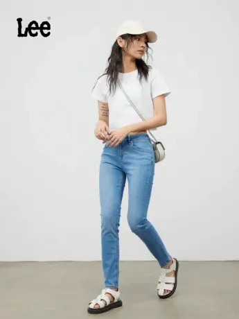 Lee春夏精玉透凉433女牛仔裤LWB1004336CB00FA01295图片