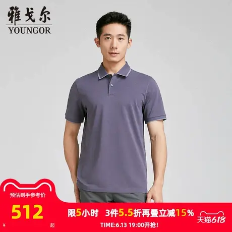 【商场同款】雅戈尔男士短袖T恤夏季新款官方商务休闲短袖男商品大图