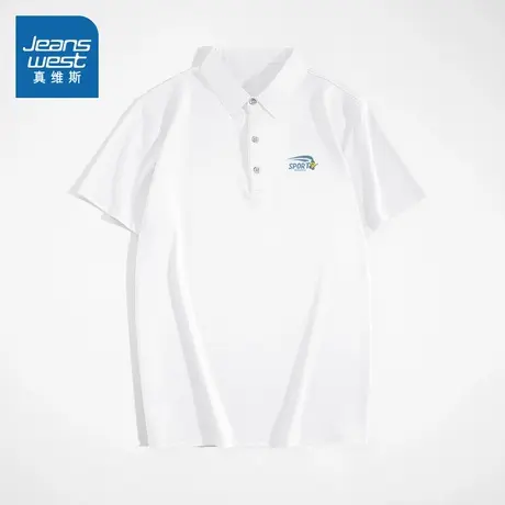 LR真维斯男装2024夏季新款 男款个性潮流透气休闲翻领短袖POLO衫图片