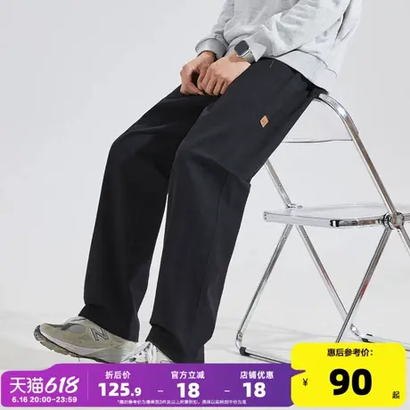唐狮2025春夏季新款休闲裤宽松直筒工装裤男生裤子男黑色潮牌商品大图
