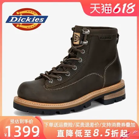 Dickies马丁靴男高级感夏季2025新款真皮靴子牛皮男靴男士工装靴商品大图