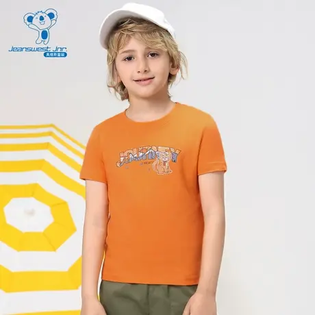 PI【夏季清仓】真维斯男童装夏季款 圆领纯棉舒适短袖T恤上衣商品大图