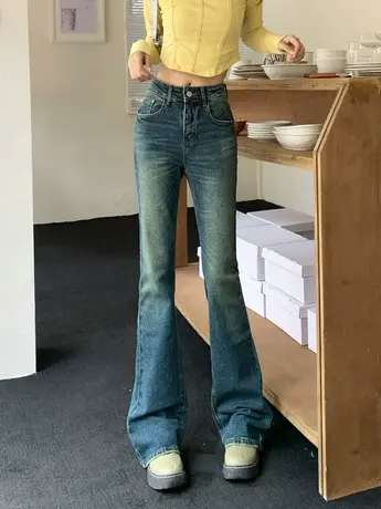 冰依婷秋上新牛仔裤图片