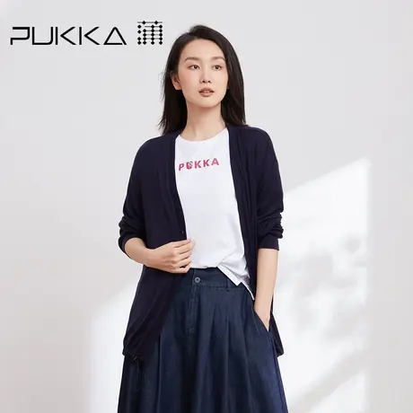 蒲PUKKA 女装针织衫2023春季新款设计感时尚针织开衫春商场同款商品大图