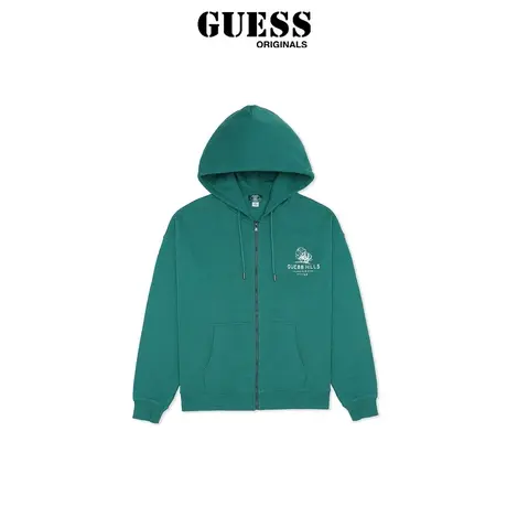 【38上新季】GUESS Originals胶囊系列新秋男士拉链开衫连帽卫衣商品大图