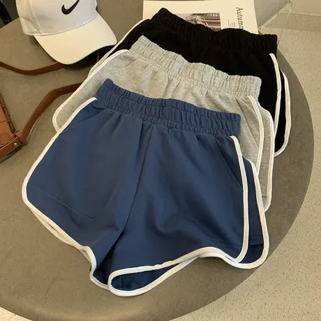 短裤女夏阔腿裤2023新款高街薄款a字裤子宽松显瘦跑步休闲裤ins潮图片