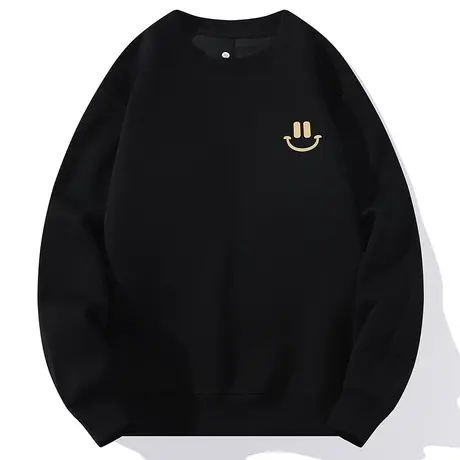 男装运动卫衣男新品秋款运动服潮牌长袖大版T恤圆领上衣服打底衫商品大图