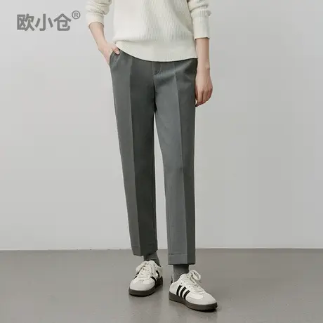 【直播间专享】轻量保暖系列通勤九分裤优雅御寒烟管西装裤商品大图