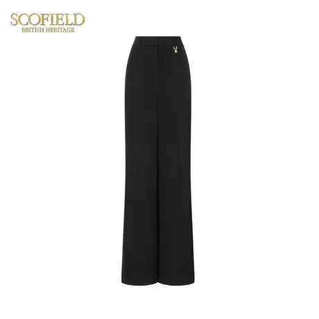 【醋酸】Scofield女装直身高腰显高阔腿裤夏季裤子商品大图