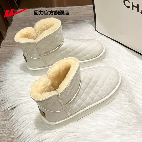 回力官方旗舰店雪地靴女冬加绒保暖棉鞋女鞋2023年新款鞋子女冬季商品大图