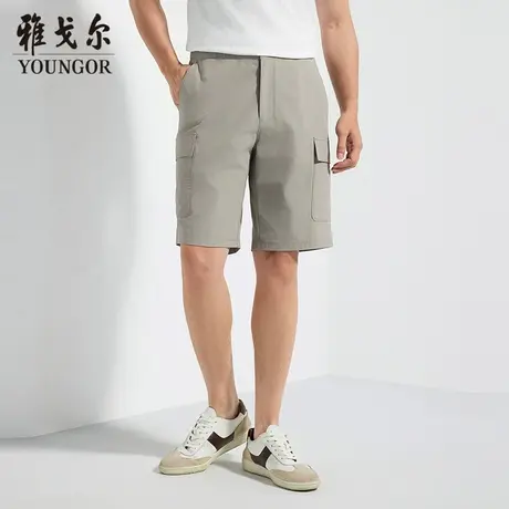 【商场同款】雅戈尔男士短裤夏季新款官方商务休闲舒适男士短裤图片
