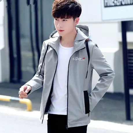 男士外套春秋季新款韩版潮流机能夹克男潮牌学生帅气休闲百搭男装商品大图