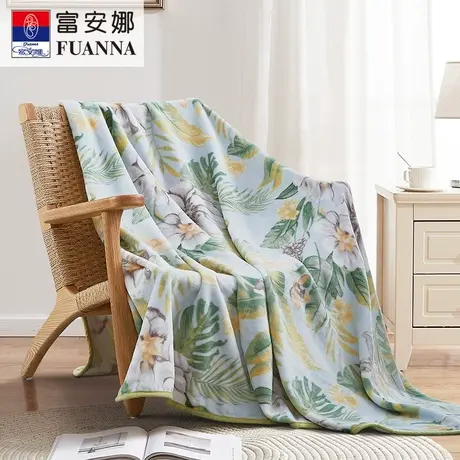 富安娜单层法兰绒毯-漫语倾香【线下新零售】图片