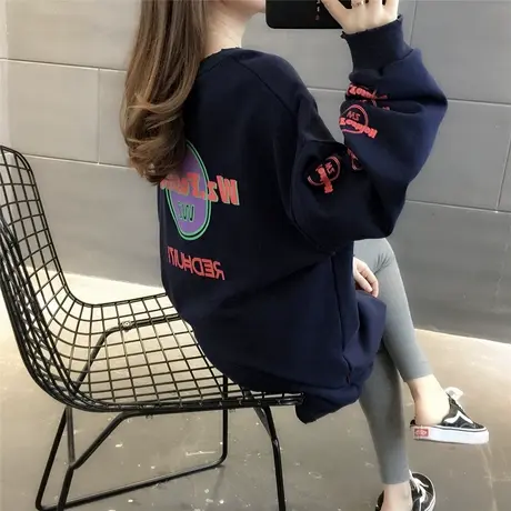 卫衣服2024年新款女装春秋季上衣春装宽松女士薄款外套中长款爆款图片