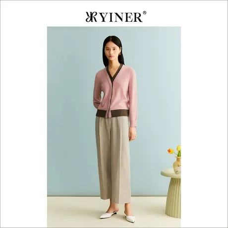 【绵羊毛+山羊绒】YINER音儿女装冬季绵羊毛针织衫上衣商品大图