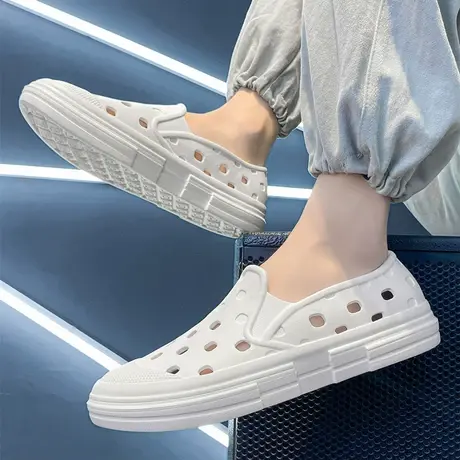 雨鞋男款钓鱼水鞋沙滩洞洞胶鞋套鞋户外溯溪涉水鞋洗车防水鞋男士商品大图