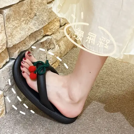 人字拖女夏季防滑外穿洗澡轻便新款舒服ins潮夹脚网红海边沙滩鞋商品大图