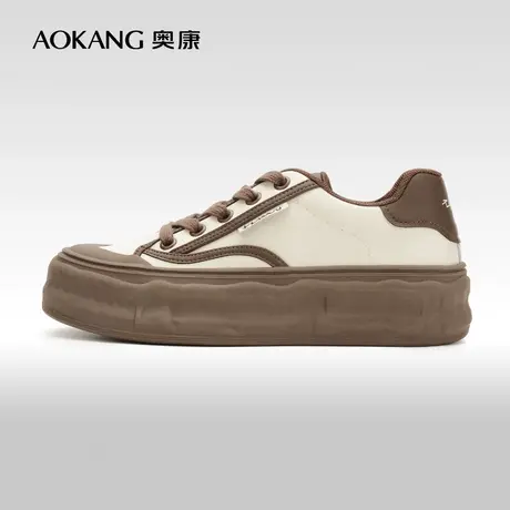 【门店发货】奥康女鞋春秋季新款日常平底舒适百搭休闲鞋板鞋商品大图