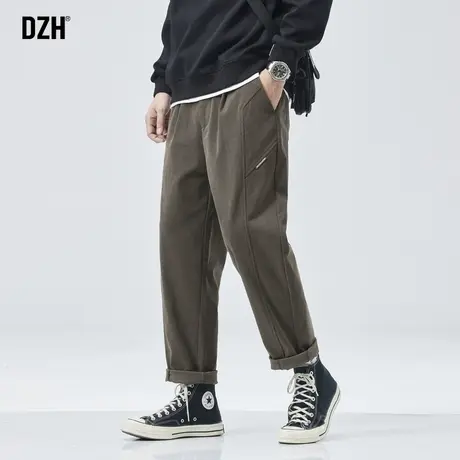 男生穿搭高级感裤子男款秋季休闲男裤秋款2023新款直筒裤男锥形裤图片