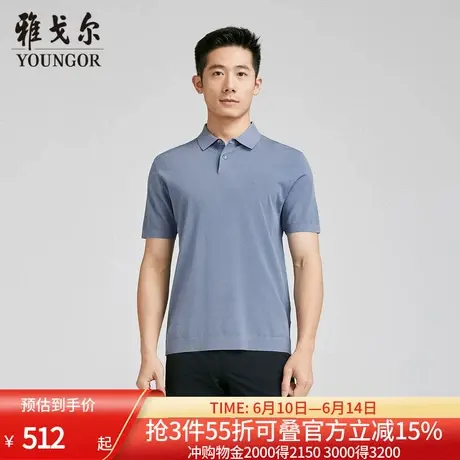 【商场同款】雅戈尔男士短袖T恤夏季新款官方商务休闲短袖男商品大图