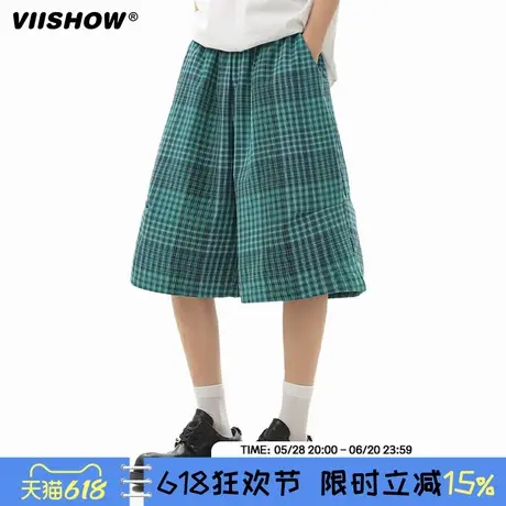 VIISHOW美式降落伞兵工装裤男夏季潮牌宽松九分休闲登山长裤子男商品大图