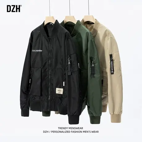 男士夹克男立领春夏款潮牌男装宽松百搭上衣2023年新款高级感衣服商品大图