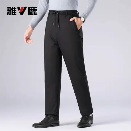 雅鹿男士羽绒裤可脱卸内胆商务休闲保暖防寒裤加厚羽绒休闲裤男商品大图