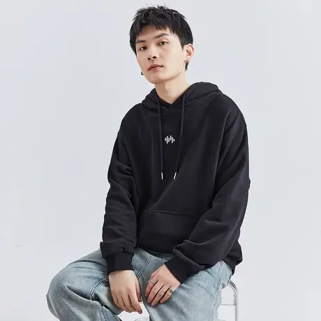 唐狮春秋冬季新款男士卫衣连帽宽松休闲套头帽衫秋装上衣外套TE商品大图