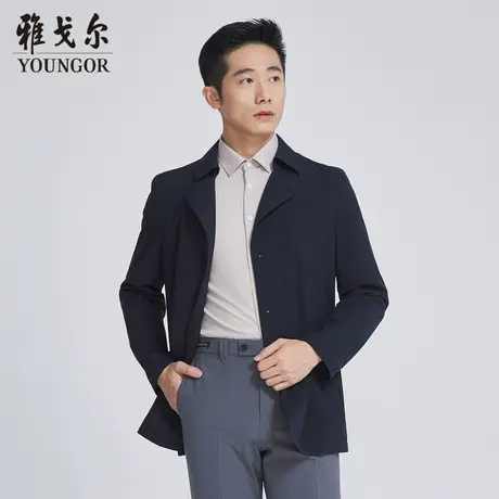 雅戈尔奥莱 商场同款男士单风衣秋季新款官方商务休闲风衣男商品大图