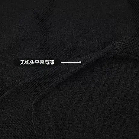 HLA/海澜之家循迹山不在高系列长袖针织衫2023秋冬圆领上衣男商品大图