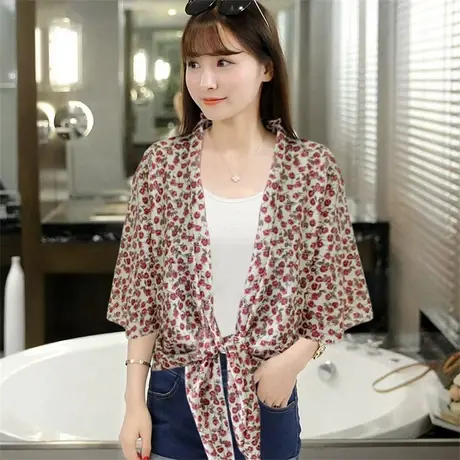 小众独特别致上衣衬衫夏女防晒衣2023新款宽松显瘦白衬衣休闲小衫图片