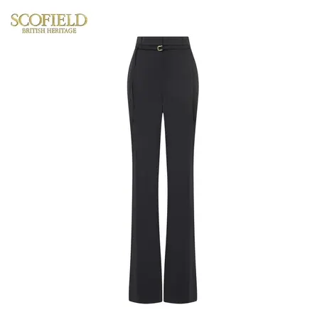Scofield女装松弛感西装裤白色简约高腰进阶职场阔腿长裤春季图片