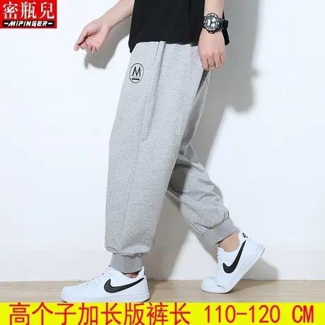 密瓶儿2023新款高个子加长版裤子男宽松秋季男士胖子休闲运动裤男商品大图