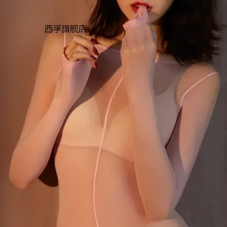 3D连体袜 面膜丝滑带套男欧美爆款200斤加大紧身连身袜商品大图