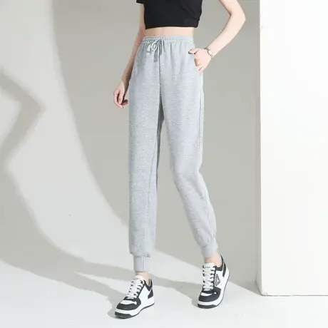 时尚气质百搭休闲裤束脚裤女士2023年夏季新款显瘦休闲透气裤子商品大图