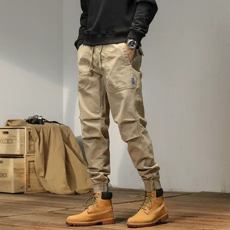 裤子男款夏季工装长裤百搭时尚潮流裤子男士工装裤夏季薄款工装裤商品大图