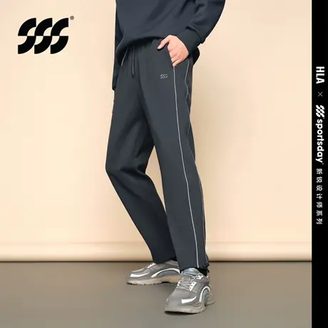 HLA/海澜之家sportsday潮流马术运动卫裤2023秋季松紧腰裤子男商品大图