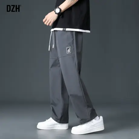 男士速干裤男款直筒宽松休闲裤男春夏款潮牌男裤百搭裤子2023新款图片