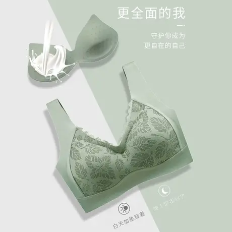 猫人内衣女薄款夏季小胸聚拢透气无钢圈乳胶文胸防下垂收副乳胸罩图片