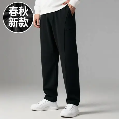 【菱形裆弯刀裤】加肥加大码男装新款直筒休闲裤秋季显瘦男生裤子商品大图
