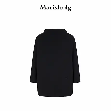 【正反两穿】Marisfrolg玛丝菲尔2025冬新款羊毛太空棉茧型上衣商品大图