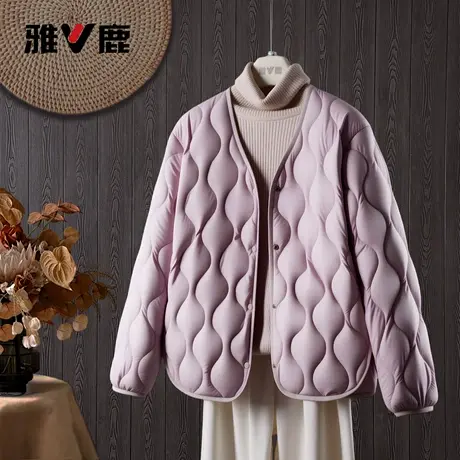 26雅鹿新款正品时尚羽绒服女款轻薄短款修身外套鸭绒超保暖内胆图片