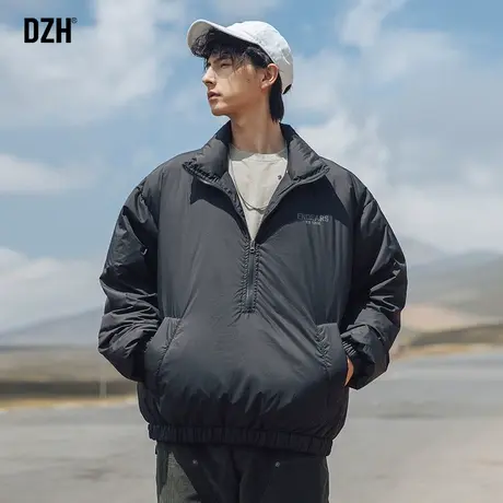 男士黑色短款棉服男冬季加厚棉袄面包服2023新款情侣棉衣外套男款商品大图